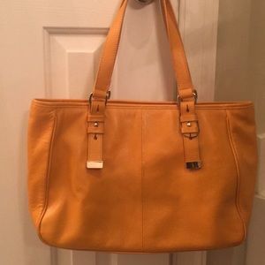 Orange leather Zenith handbag
